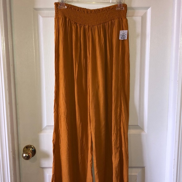 Charlotte Russe Pants - Charlotte Russe Mustard Yellow Boho Pants